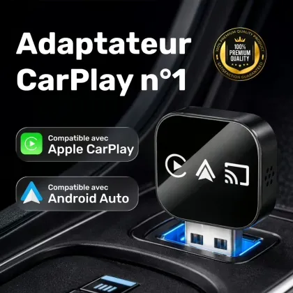 TopCarPlay adaptateur CarPlay sans fil pour toute voiture